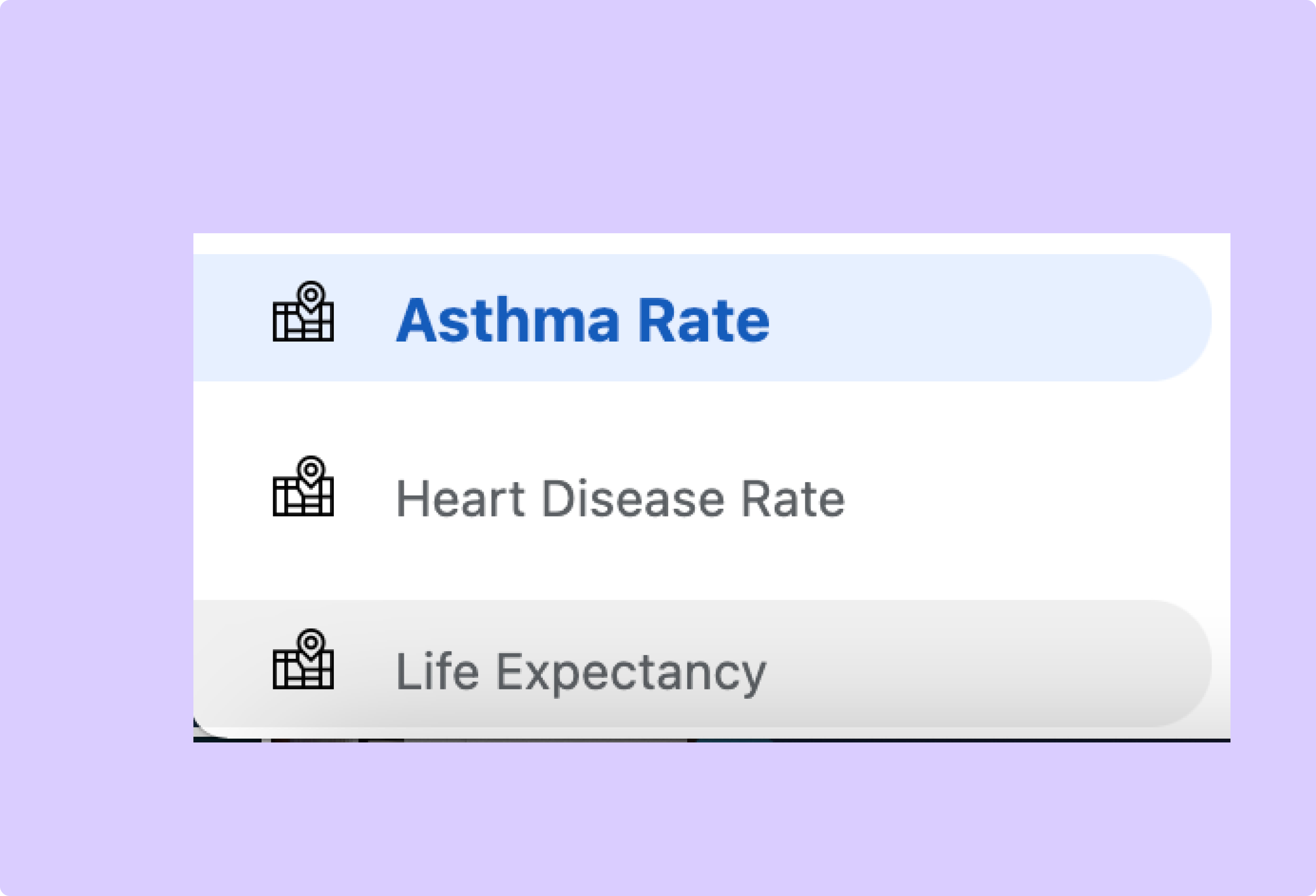 image of final map buttons with gray outline and blue highlight