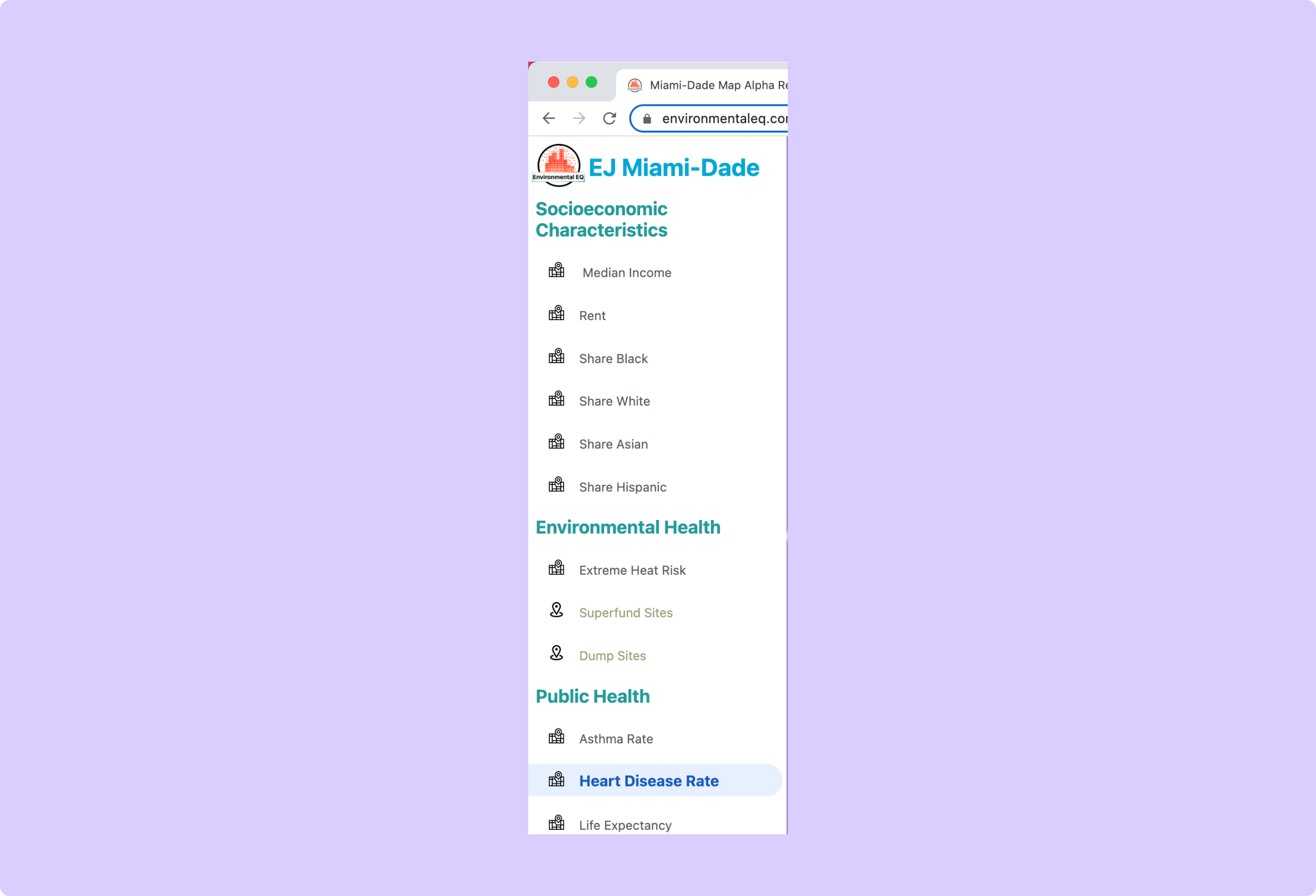 image of final sidebar with white color scheme