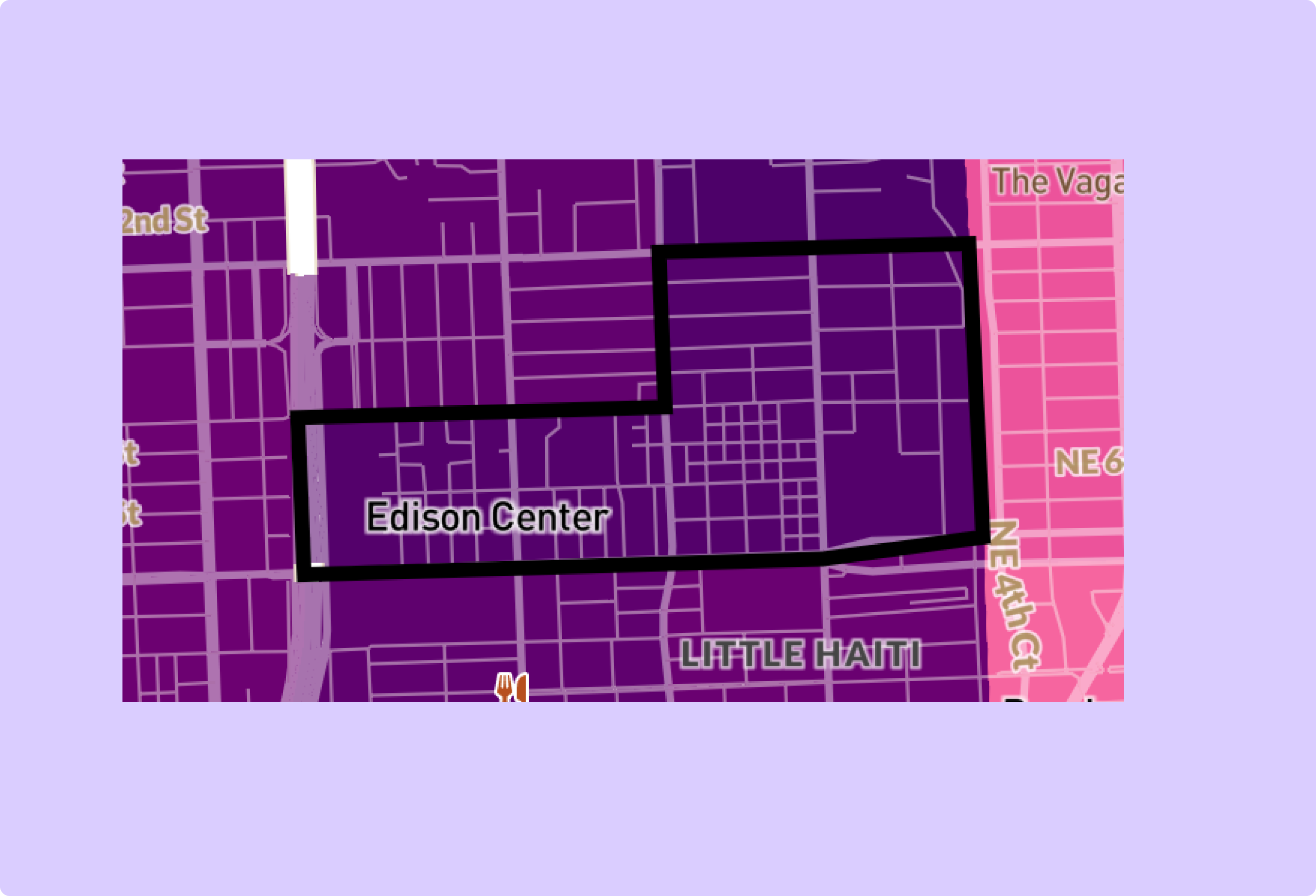 map of mockup where county outline is black